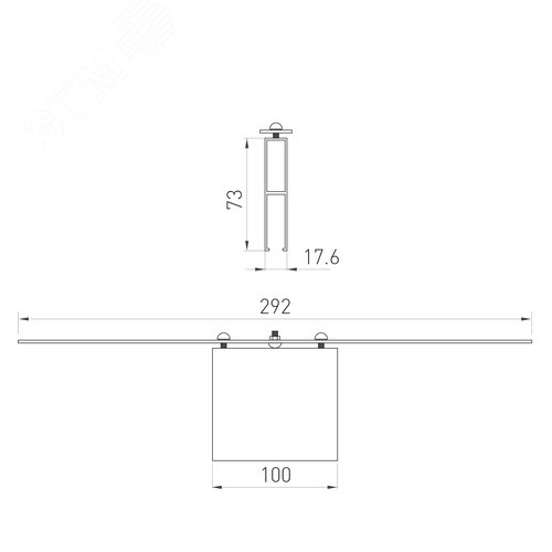 Панель Knob SR-KN9550K8-UP White (KNX, DIM) (ARL, -) (021370) 12
