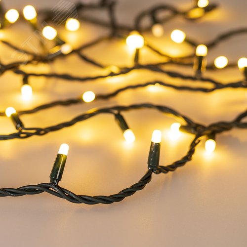 Гирлянда светодиодная декоративная ARD-STRING-PRO-1000-GREEN-100LED-MILK-PULSE Warm 230V, 7W ARDCL, IP65 - Arlight