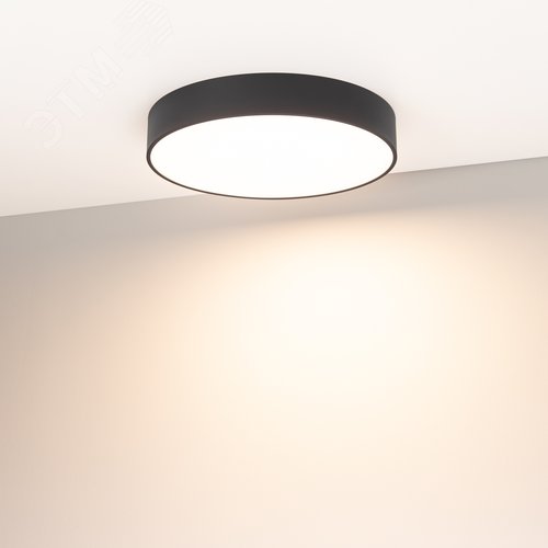 Светильник SP-RONDO-R400-40W Warm3000 (BK, 120 deg, 230V) (, IP40 Металл, 3 года) - фото 7