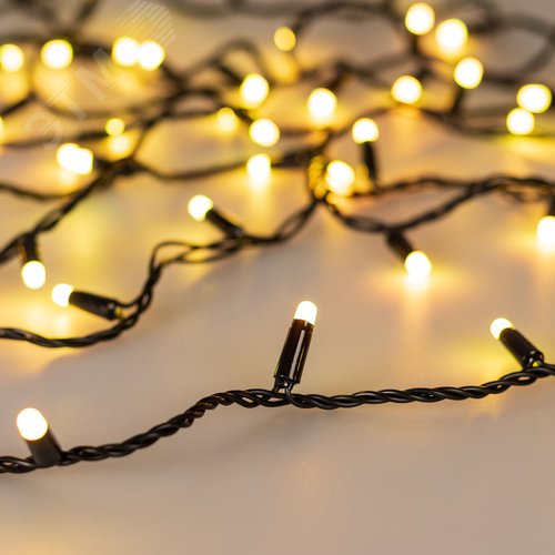 Гирлянда светодиодная декоративная ARD-STRING-CLASSIC-20000-BLACK-200 LED-MILK-SYNC RGB 230V, 13W ARDCL, IP65 - фото 6