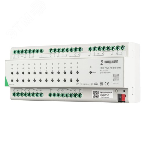 049900 Модуль релейный IP20, BUS, 24x10 A, INTELLIGENT ARLIGHT KNX-7242-72-DRO-DIN Grey, пластик, 2 года - артикул 049900