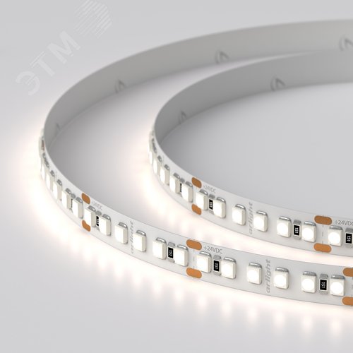 Лента светодиодная 14,4 Вт/м 24В IP20 4000K 180LED/м RT-A180-8mm SMD 3528 5 м - фото 2