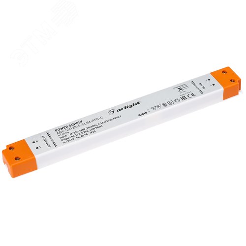 Блок питания ARV-SN12045-SLIM-PFC-C (12V, 3.75A, 45W) (ARL, IP20 Пластик, 3 года) - Arlight