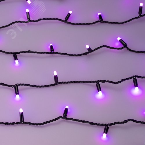 Гирлянда светодиодная декоративная ARD-STRING-CLASSIC-10000-BLACK-100LED-MILK-LIVE RGB-DMX 24V, 10W ARDCL, IP65 - фото 4