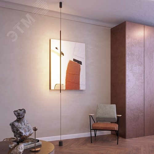 Светильник SP-TABOO-FLOOR-S1300-14W Warm3000 (BK, 90 deg, 230V) (IP20 металл, 3 года) - фото 5