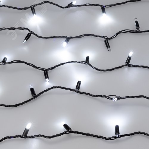 Гирлянда светодиодная декоративная ARD-STRING-CLASSIC-1000-BLACK-100LED-PULSE White 230V, 7W ARDCL, IP65 - фото 2