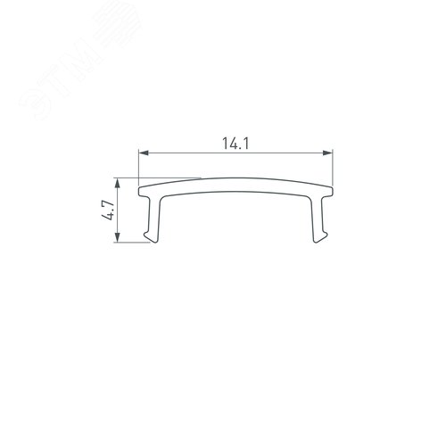 Экран ARH-KANT-H16-2000 Square Frost-PM (ARL, Пластик) 3