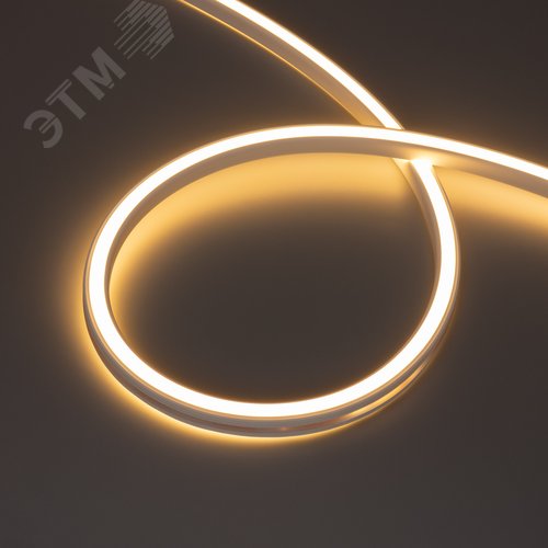 Гибкий неон 15Вт/м 24В 3000K IP67 120LED/м WAVE-SIDE-DOUBLE-A120-16x15mm 5 м (вывод боковой, 5 лет) - Arlight, артикул 059730