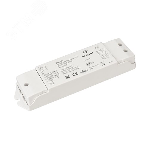 Диммер SMART-D21-DIM-PUSH-SUF (12-48, 1x15A, 2.4G) (ARL, IP20 Пластик, 5 лет) - Arlight