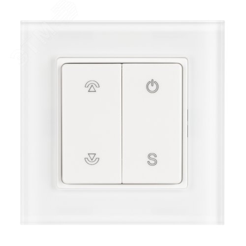 Панель SMART-P47-DIM-G-SUF 3V, 1 зона, Knob, 2.4G ARL, стекло - фото 3