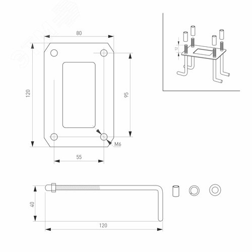 Светильник LGD-TENT-BOLL-H500-9W Warm3000 (GR, 110 deg, 230 В) (ARL, IP65 Металл, 3 года) - фото 2