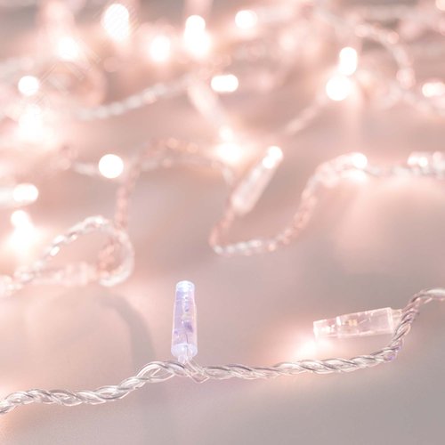 Гирлянда светодиодная декоративная ARD-STRING-CLASSIC-10000-CLEAR-100LED-FLASH Rose Gold 230V, 7W ARDCL, IP65 - Arlight