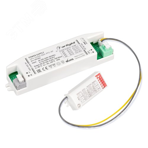 Блок питания SPV-42350-SDE-PFC (19W, 28-42V, 350mA, 5.8GHz) (IP20 Пластик, 5 лет) - Arlight