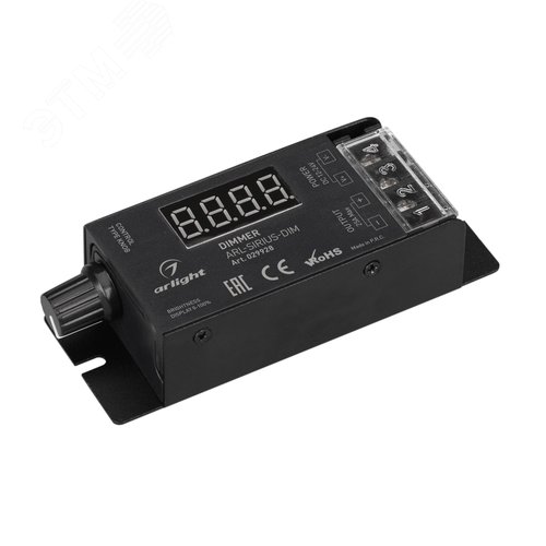 Диммер ARL-SIRIUS-DIM (12-24V, 1x25A, 2.4G) (ARL, IP20 Металл, 3 года) - Arlight