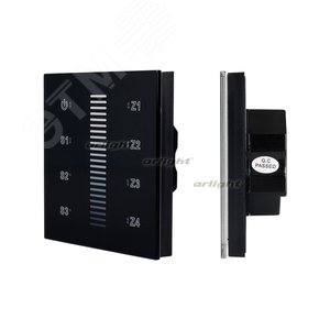 Панель Sens SR-2830A-RF-IN Black (220V,DIM,4 зоны) (ARL, IP20 Пластик, 3 года) (019574) - Arlight