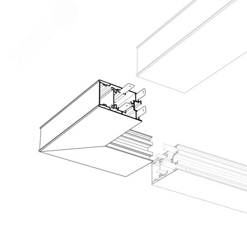 Профиль-держатель PHS-3X-BASE-H7.8-2000 ANOD (ARL, Алюминий) 9