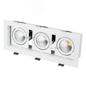 Светильник CL-KARDAN-S260x102-3x9W White (WH, 38 deg) (ARL, IP20 Металл, 3 года) (024139) - Arlight