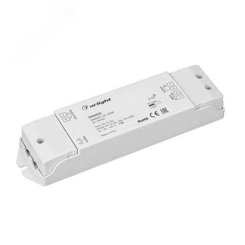 Диммер SMART-D1-DIM (12-24V, 1x10A, 2.4G) (ARL, IP20 Пластик, 5 лет) - Arlight