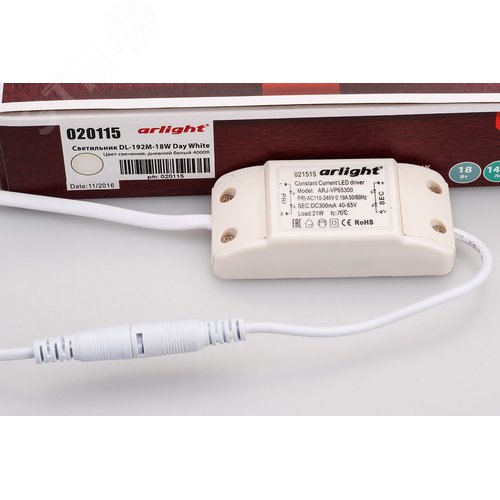 Светильник DL-192M-18W Day White (ARL, IP40 Металл, 3 года) 8