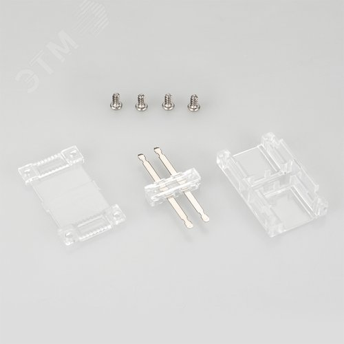 Коннектор прямой для ленты ARL-50000PV (15.5x6мм) прозрачный (ARL, пластик) 2