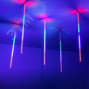 Гирлянда ARD-ICEFALL-CLASSIC-D12-500-5PCS-CLEAR-72LED-LIVE RGB (230V, 6W) (ARDCL, IP65) (026051) - Arlight