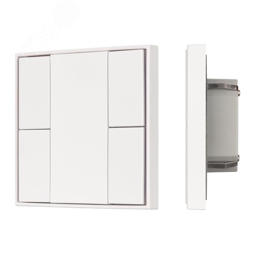 INTELLIGENT ARLIGHT Кнопочная панель KNX-301-22-4-SH-IN White (BUS, Frame) (IARL, IP20 Пластик, 3 года) | 037722 | Arlight - Arlight
