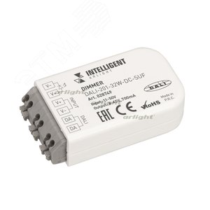 Диммер DALI-201-32W-DC-SUF (8-45V DC, 700mА) (IARL, IP20 Пластик, 3 года) (028749) - Arlight