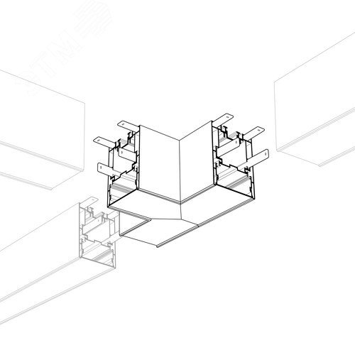 Угол S2-LINE-4067-L90W внешний (ARL, Металл) 10