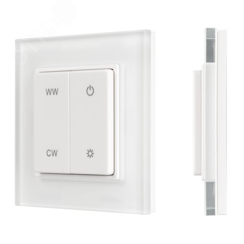Панель SMART-P49-MIX-G-SUF 3V, 1 зона, Knob, 2.4G ARL, пластик - Arlight