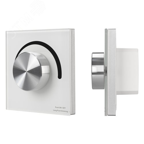 Панель SMART-P37-DIM-IN White (230V, 1.5A, TRIAC, Rotary, 2.4G) (ARL, IP20 Пластик, 5 лет) - Arlight