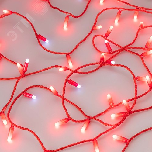 Гирлянда светодиодная декоративная ARD-STRING-CLASSIC-10000-RED-100LED-MILK-FLASH Red 230V, 7W ARDCL, IP65 - фото 3