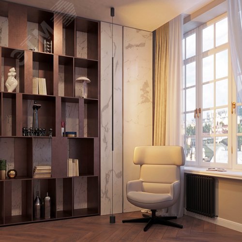 Светильник SP-TABOO-FLOOR-S1300-14W Warm3000 (BK, 90 deg, 230V) (IP20 металл, 3 года) - фото 2