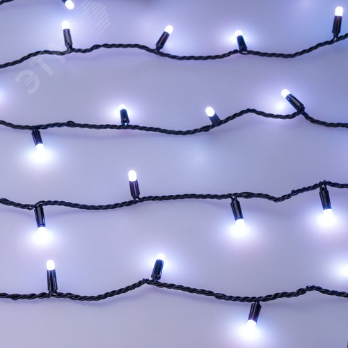 Гирлянда светодиодная декоративная ARD-STRING-CLASSIC-10000-BLACK-100LED-MILK-LIVE RGB-DMX 24V, 10W ARDCL, IP65 - фото 5