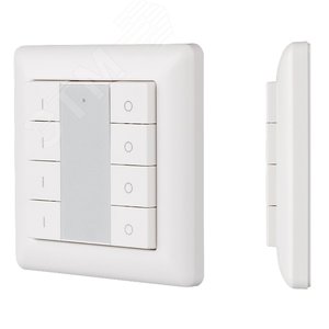 Панель Knob SR-2853K8-RF-UP White (3V, DIM, 4 зоны) (ARL, IP20 Пластик, 3 года) (021460) - Arlight