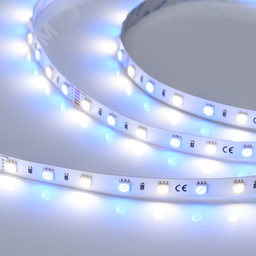 Лента светодиодная 14,4 Вт/м 24В IP20 RGBW 60LED/м RT/RTW-B60-10mm SMD 5060 5 м - фото 3