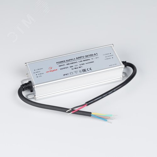 Блок питания ARPV-36150-A1 (36V, 4.16A, 150W) ( IP67 Металл, 3 года) - фото 2