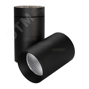 Светильник SP-POLO-SURFACE-TURN-R85-15W Day4000 (BK-BK, 40 deg) (ARL, IP20 Металл, 3 года) (027560)