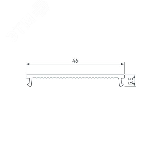 Полоса ARH-W50-2000 ANOD (Алюминий) 13