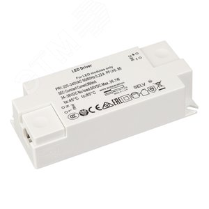 Блок питания ARJ-KE38950 (36W, 950mA, PFC) (Arlight, IP20 Пластик, 3 года) (029338) - Arlight