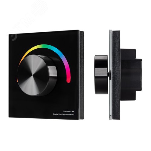 Панель SMART-P5-RGB-G-IN Black 3V, Rotary, 2.4G IP20 пластик, 5 лет - Arlight