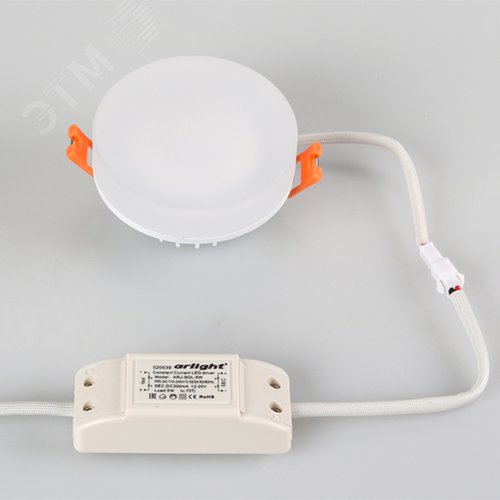 Светильник LTD-80R-Opal-Roll 5W Warm White (ARL, IP40 Пластик, 3 года) - фото 4