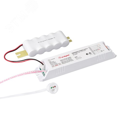 Блок аварийного питания ARL IP20 пластик 2 года ARJ-EMG-6W-1.5H-NiCd - Arlight