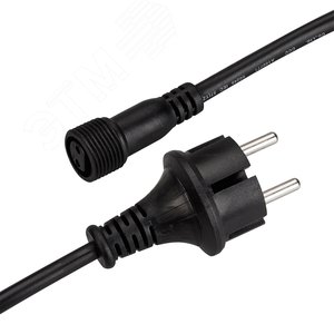 Шнур питания ARD-PRO-BALL-LIVE-1.5M Black (230V, 1.6A) (ARDCL, Закрытый) (025653) - Arlight