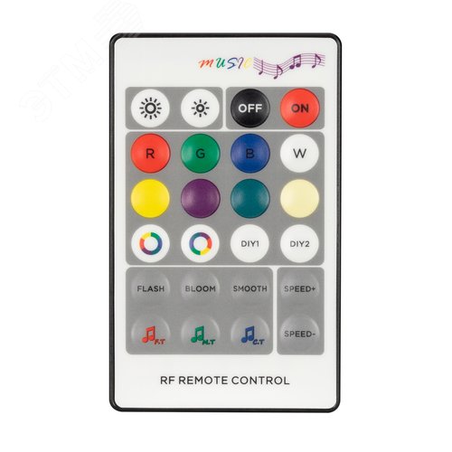 Аудиоконтроллер ARL-SOUND-RGB/RGBW (12-24V, 4x4A, RF ПДУ 24кн) ( IP20 Пластик, 3 года) - фото 3