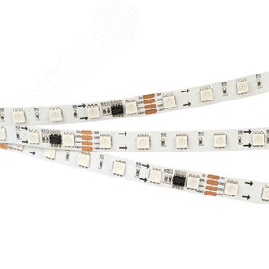 Лента SPI-5000-AM 24V RGB (5060, 60 LED/m, x6) (Arlight, Открытый, IP20)