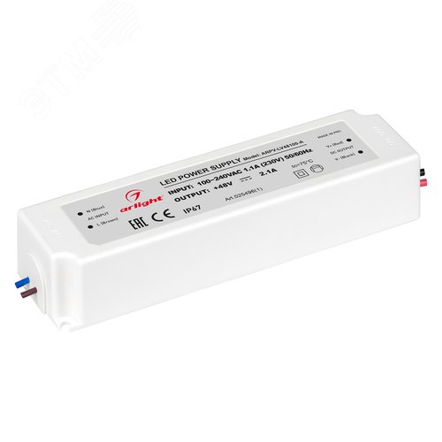 Блок питания ARPV-LV48100-A (48V, 2.1A, 100W) ( IP67 Пластик, 3 года) - Arlight