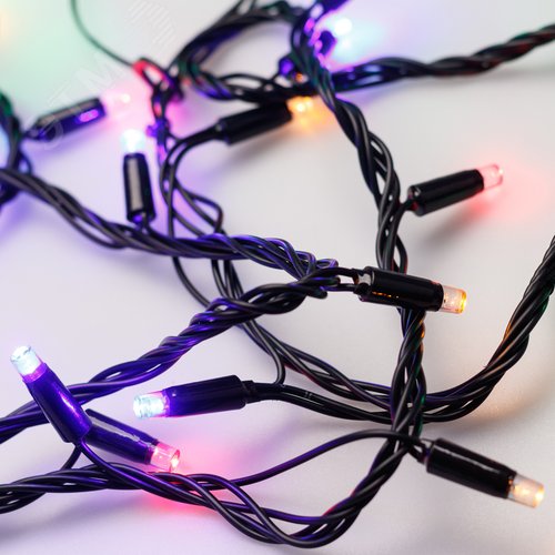 Гирлянда светодиодная декоративная ARD-STRING-CLASSIC-10000-BLACK-100LED-LIVE RGB 230V, 7W ARDCL, IP65 3