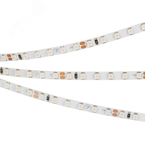 Лента LED RT 2-5000 24V Yellow 5mm 2x (3528, 600 LED, LUX) (ARL, 9.6 Вт/м, IP20) (015662)