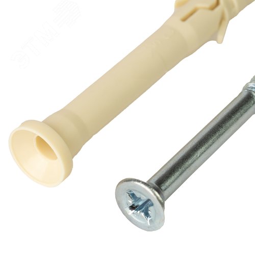 Дюбель-гвоздь 6х60 нейлон цилиндрический бортик (1000 шт) 3