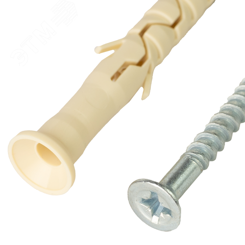 Дюбель-гвоздь 6х80 нейлон потайной бортик (800 шт) 2